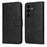 For Samsung Galaxy S25 FE Case Wallet PU Leather Folio Flip Phone Cover - Black - 1