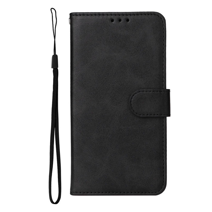 For Samsung Galaxy S25 FE Case Wallet PU Leather Folio Flip Phone Cover - Black - 5