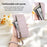 ESEBLE E11 For Samsung Galaxy S25 FE Case Zipper Pocket Litchi Texture Leather Phone Cover with Mirror and Wrist Strap - Light Purple - 5