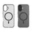 For iPhone 17 Case Compatible with MagSafe TPU + PC Slim Matte Translucent Phone Cover - Black - 2