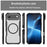 For iPhone Air Case Compatible with MagSafe Hybrid Phone Cover Carbon Fiber - Black - 3
