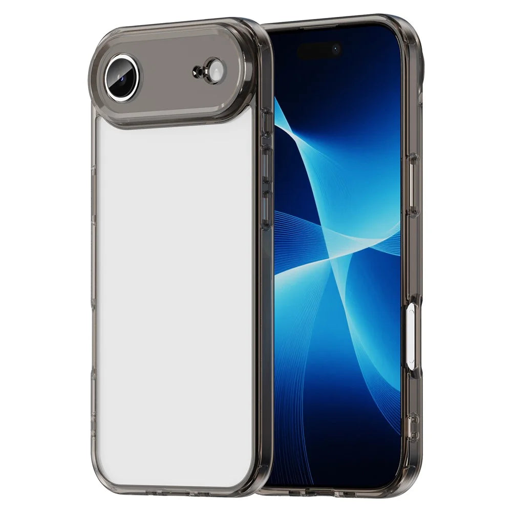 For iPhone Air Case TPU + Acrylic Phone Back Cover Anti Yellowing - Black - 1
