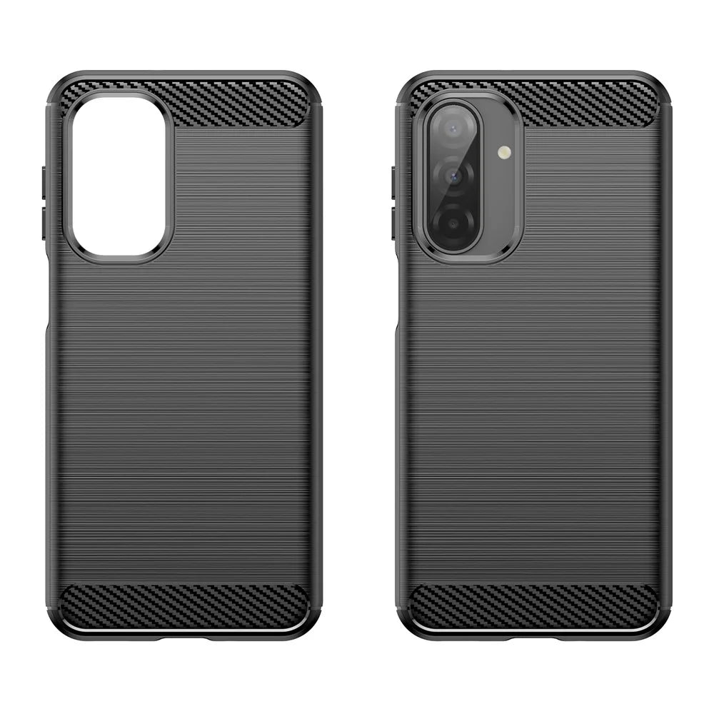 For Samsung Galaxy A17 5G / A17 4G / M17 5G / F17 5G Case Protective Phone Cover Carbon Fiber Texture Brushed - Black - 2