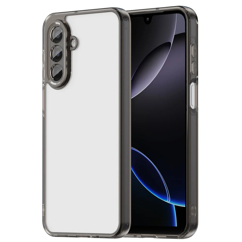 For Samsung Galaxy A17 5G / A17 4G / M17 5G / F17 5G Case TPU + Acrylic Phone Back Cover Anti Yellowing - Black - 1