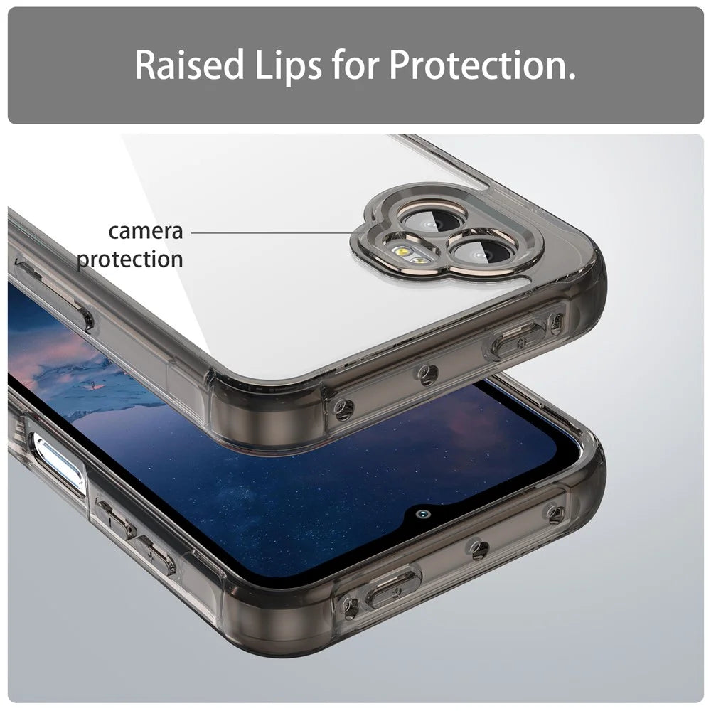 For Samsung Galaxy XCover7 Pro Case TPU + Acrylic Phone Back Cover Anti Yellowing - Black - 7