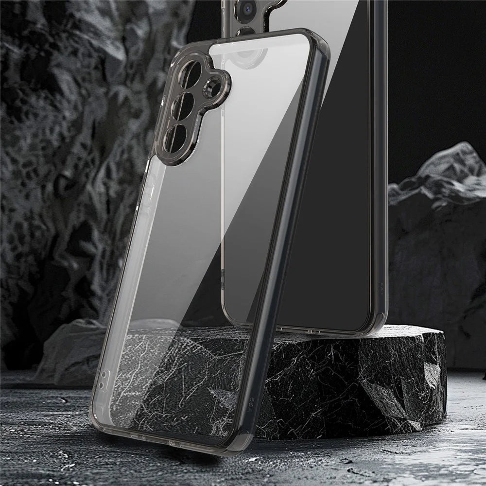 For Samsung Galaxy A36 5G Case TPU + Acrylic Phone Back Cover Anti Yellowing - Black - 3