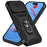 For iPhone 17 Pro Case PC + TPU Phone Cover with Lens Protection Kickstand - Black - 2