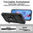 For iPhone 17 Pro Case PC + TPU Phone Cover with Lens Protection Kickstand - Black - 4