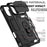 For iPhone 17 Pro Case PC + TPU Phone Cover with Lens Protection Kickstand - Black - 6