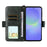 For Samsung Galaxy S24 FE Leather Case Magnetic Closure Wallet Stand Phone Cover with Crossbody Strap - Green - 2