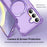 For Samsung Galaxy S25+  /  S24+ Magnetic Case Kickstand TPU + PC Shockproof Phone Back Cover - Purple - 3