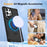 For Samsung Galaxy S25 Ultra Magnetic Case Kickstand TPU + PC Shockproof Phone Back Cover - Black - 5
