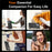 For Samsung Galaxy S25 Ultra Magnetic Case Kickstand TPU + PC Shockproof Phone Back Cover - Black - 6