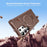 For Samsung Galaxy S24 Ultra Magnetic Case Kickstand TPU + PC Shockproof Phone Back Cover - Gold - 2