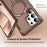For Samsung Galaxy S24 Ultra Magnetic Case Kickstand TPU + PC Shockproof Phone Back Cover - Gold - 3