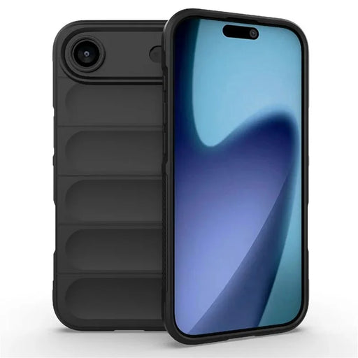 WANLONFENG For iPhone Air TPU Case  HD Series Anti Slip Phone Cover with Tempered Glass - Black - 2
