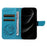 For iPhone 18 Pro Max / 17 Pro Max Case Butterfly Pattern PU Leather Folio Flip Phone Cover -  Blue - 2