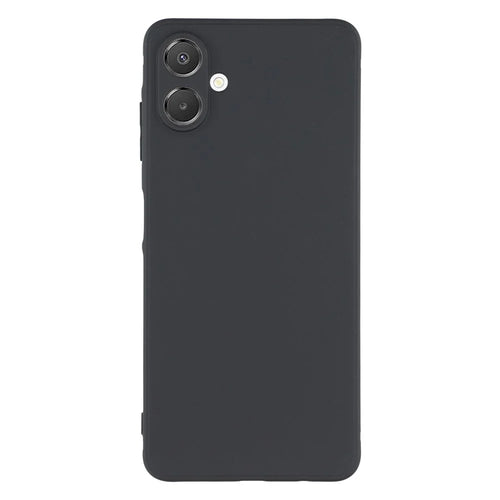 For Samsung Galaxy A08 5G / A08 4G / A07 4G Case Precise Cutouts Straight Edge TPU Shockproof Phone Cover - Black - 1