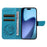 For iPhone Air Case Butterfly Pattern PU Leather Folio Flip Phone Cover -  Blue - 2