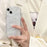 For iPhone 14 Case Pearl Butterfly Design Clear TPU Phone Cover - 2