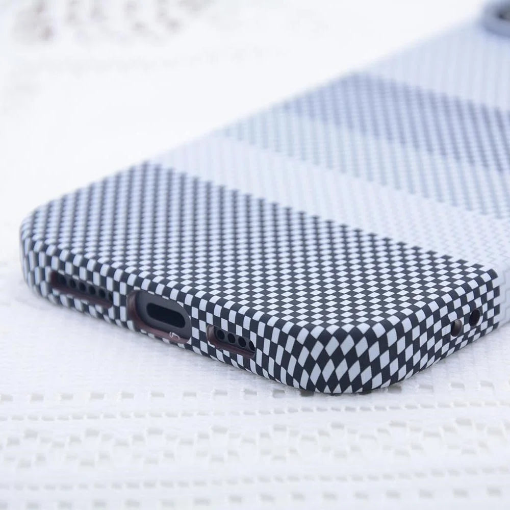 For iPhone 16 Pro Magnetic Case Carbon Fiber Texture Water Transfer PC Phone Cover - Carbon Green - 5