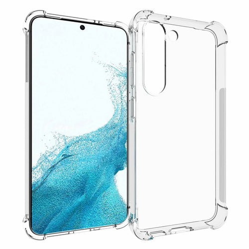 For Samsung Galaxy S23 Mobile Phone Shell Shockprook TPU Cover Textured Four Corners Drop-resistant Back Case - 1