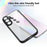 For Samsung Galaxy S24 FE Case Matte Skin Touch Clear PC + TPU Shockproof Phone Back Cover - Black - 3