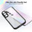 For Samsung Galaxy S23 FE Case Matte Skin Touch Clear PC + TPU Shockproof Phone Back Cover - Black - 3