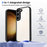 For Samsung Galaxy S23 Case Matte Skin Touch Clear PC + TPU Shockproof Phone Back Cover - Black - 2