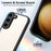 For Samsung Galaxy S23 Case Matte Skin Touch Clear PC + TPU Shockproof Phone Back Cover - Black - 4