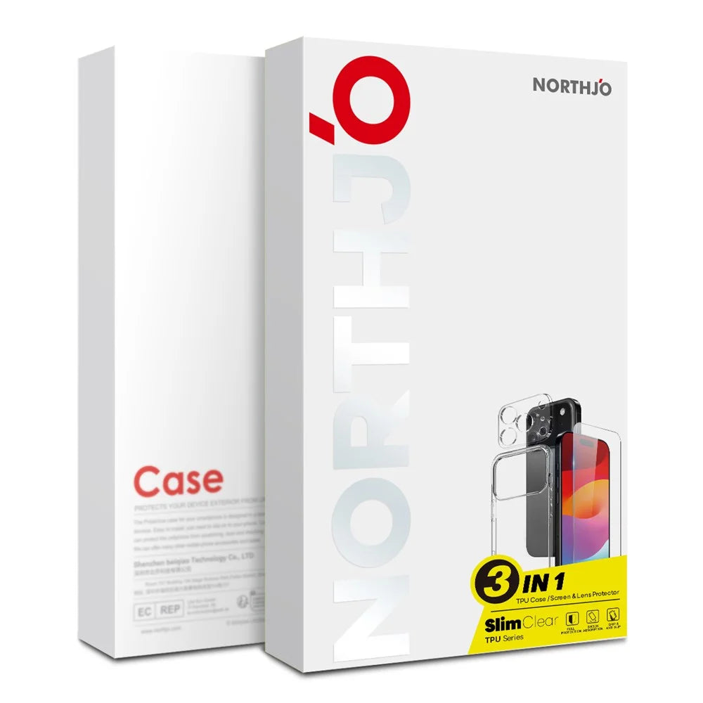 NORTHJO For Samsung Galaxy A56 5G TPU Phone Case Set with Front Screen Protector + Lens Film - 5