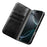 QIALINO For iPhone 17 Case Wallet Stand Genuine Cow Leather Phone Cover - Black - 2