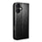 QIALINO For iPhone 17 Case Wallet Stand Genuine Cow Leather Phone Cover - Black - 5