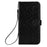 For Samsung Galaxy S25 FE Wallet Case Dot Pattern Imprint PU Leather Phone Cover with Wrist Strap - Black - 6