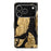 For iPhone 18 Pro / 17 Pro Case Magnetic Clasp 3D Pattern Leather Wallet Phone Cover - Golden Butterfly - 6