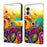 For iPhone 17 Case PU Leather Wallet Phone Cover with Stand - Colorful Flower - 1