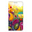 For iPhone 17 Case PU Leather Wallet Phone Cover with Stand - Colorful Flower - 5
