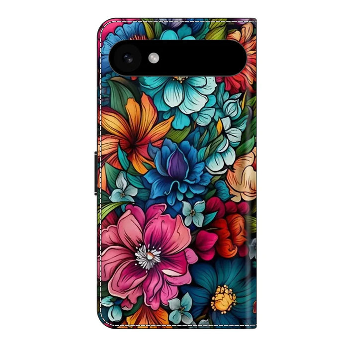 For iPhone Air Case with Card Slot Pattern Printed TPU + PU Leather Flip Phone Cover - Staphyllum - 6