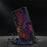 For iPhone 18 Pro Max / 17 Pro Max Case with Card Slot Pattern Printed TPU + PU Leather Flip Phone Cover - Red Cracks - 4