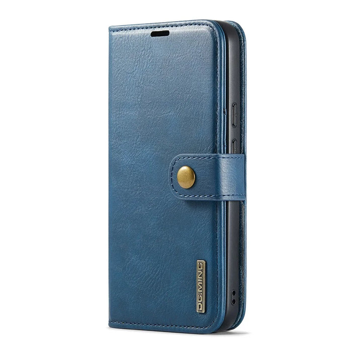 DG.MING for Google Pixel 10 Pro  /  Pixel 10 Case Detachable Split Leather Phone Cover - Blue - 7