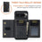 DG.MING M2 Series for Google Pixel 10 Pro XL Case PU + PC + TPU Phone Cover Detachable Wallet - Black - 6