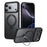 For iPhone 17 Pro Phone Case Compatible with MagSafe Kickstand Matte Back Cover - Black - 1