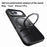 For iPhone 17 Pro Case Compatible with MagSafe TPU + Acrylic + Metal Kickstand Matte Phone Cover - Black - 4