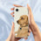 For iPhone 17e / 16e Case Yellow Dog Pattern Printing Straight Edge TPU Phone Back Cover - Beige - 4