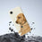 For iPhone 17e / 16e Case Yellow Dog Pattern Printing Straight Edge TPU Phone Back Cover - Beige - 5