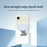 For iPhone 17e / 16e Case Cute Sleeping Cat Pattern Printing Straight Edge TPU Phone Back Cover - Beige - 2