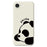 For iPhone 17e / 16e Case Cute Panda Pattern Printing Straight Edge TPU Phone Back Cover - Beige - 1