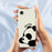 For iPhone 17e / 16e Case Cute Panda Pattern Printing Straight Edge TPU Phone Back Cover - Beige - 4
