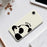For iPhone 17e / 16e Case Cute Panda Pattern Printing Straight Edge TPU Phone Back Cover - Beige - 5