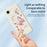 For iPhone 17e / 16e Case Colored Butterfly Flower Pattern Printing Straight Edge TPU Phone Back Cover - Beige - 3
